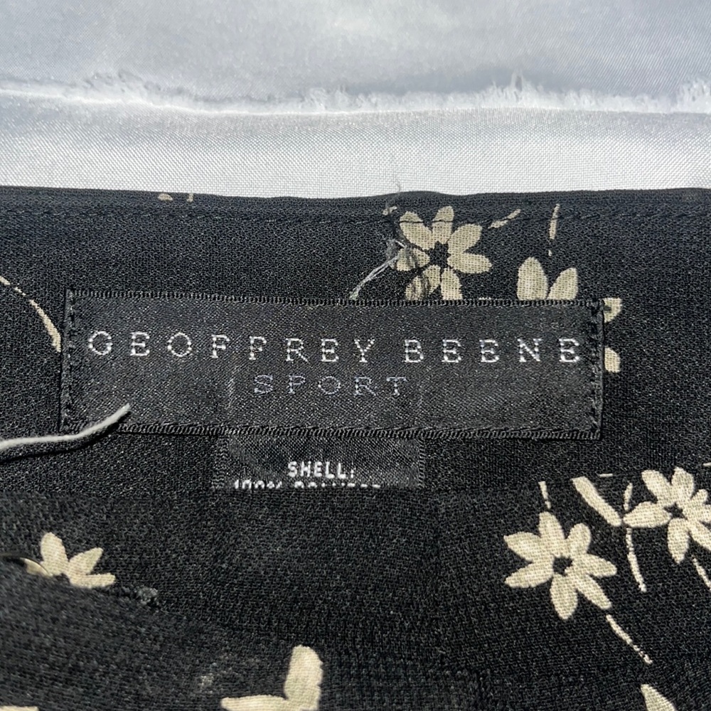 Black with floral designs long skirt